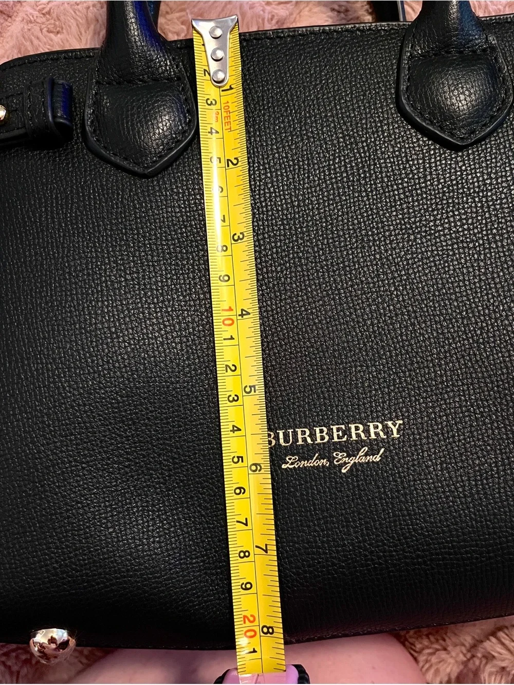 Burberry Mini Cotswolds Leather Handbag